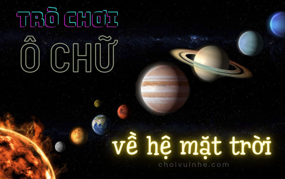 trò chơi ô chữ về hệ mặt trời