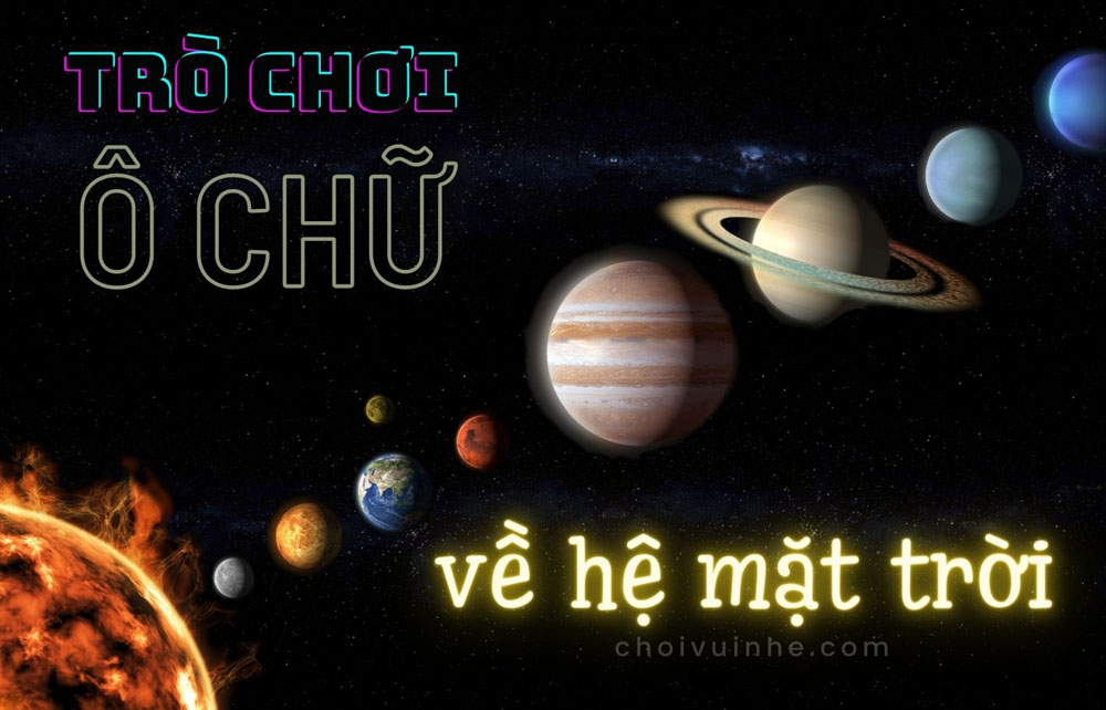 trò chơi ô chữ về hệ mặt trời