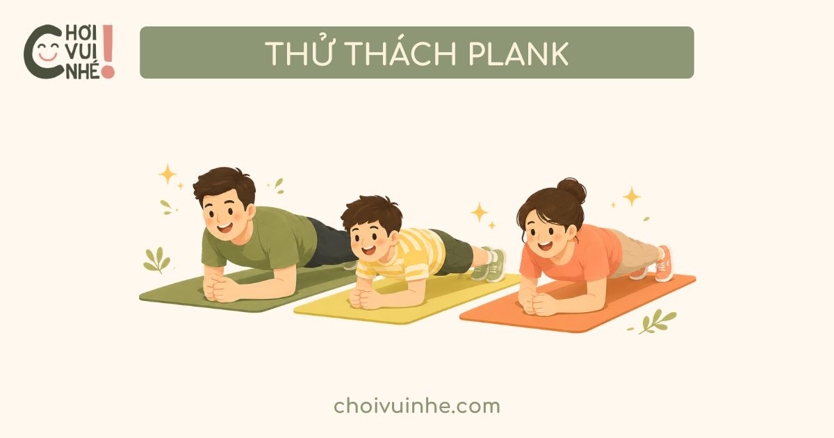 Thử thách plank dành cho gia đình